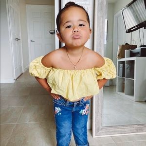 LUNA crop top - YELLOW